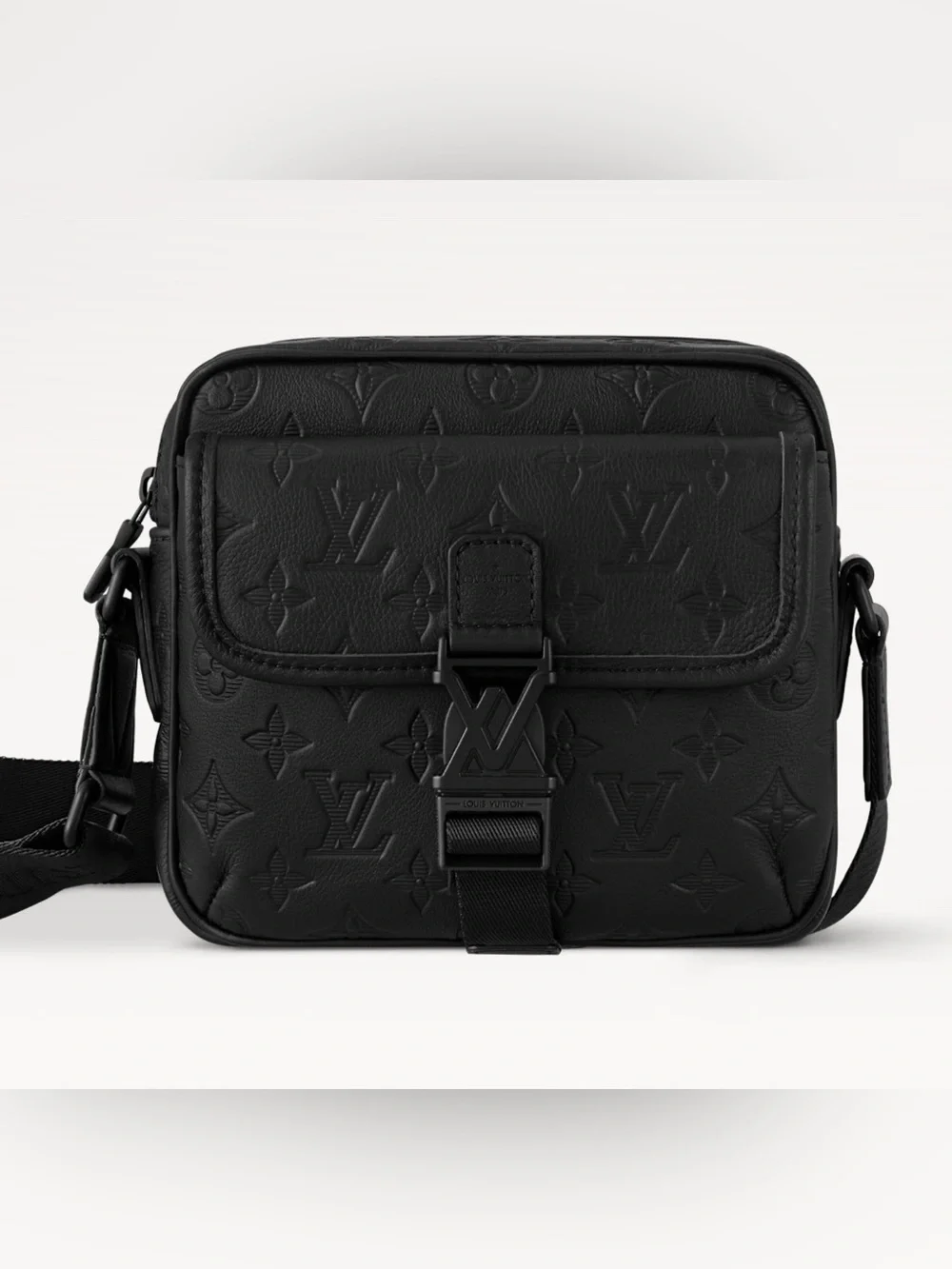 Louis Vuitton Monogram Black Shadow Leather Getaway Messenger -M12516
